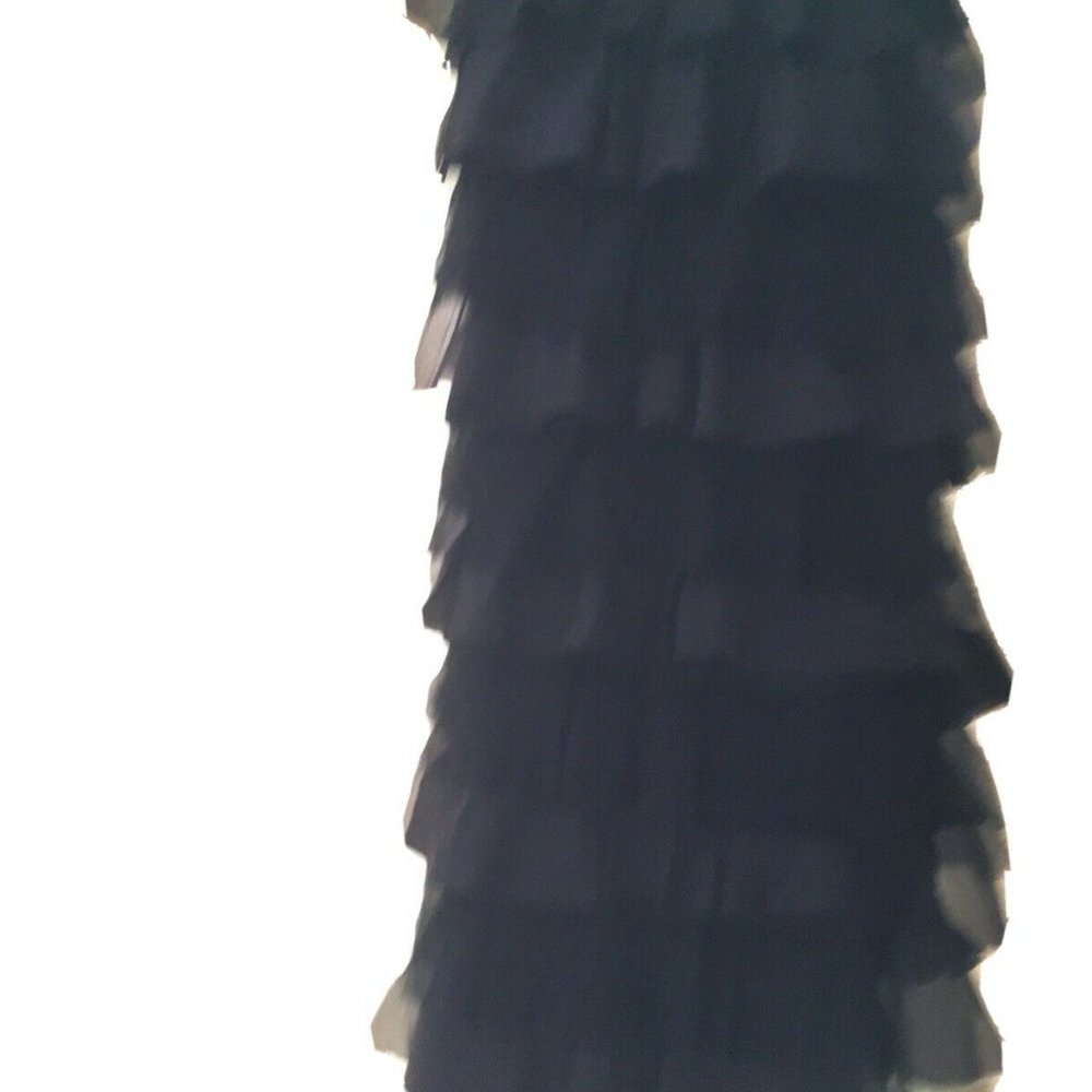 Gorgeous Eileen Fisher Black Chiffon Layered Wrap